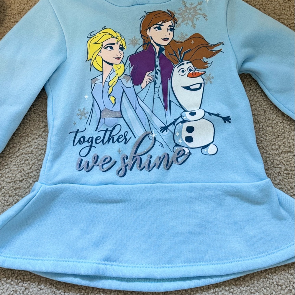 ❄️ Disney Frozen “Together We Shine” Hoodie (5T) ❄️ - Picture 3 of 5
